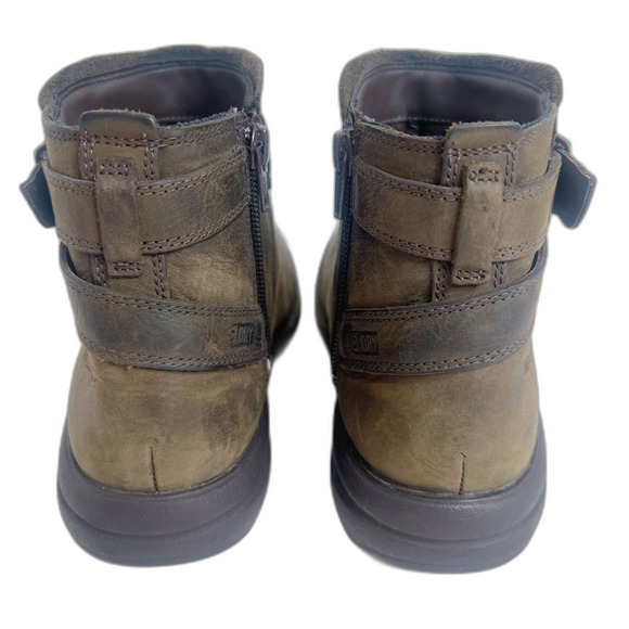 Merrell Andover Bluffs Waterproof Brown Leather Booties Ankle Boots Size 9 - Picture 5 of 11